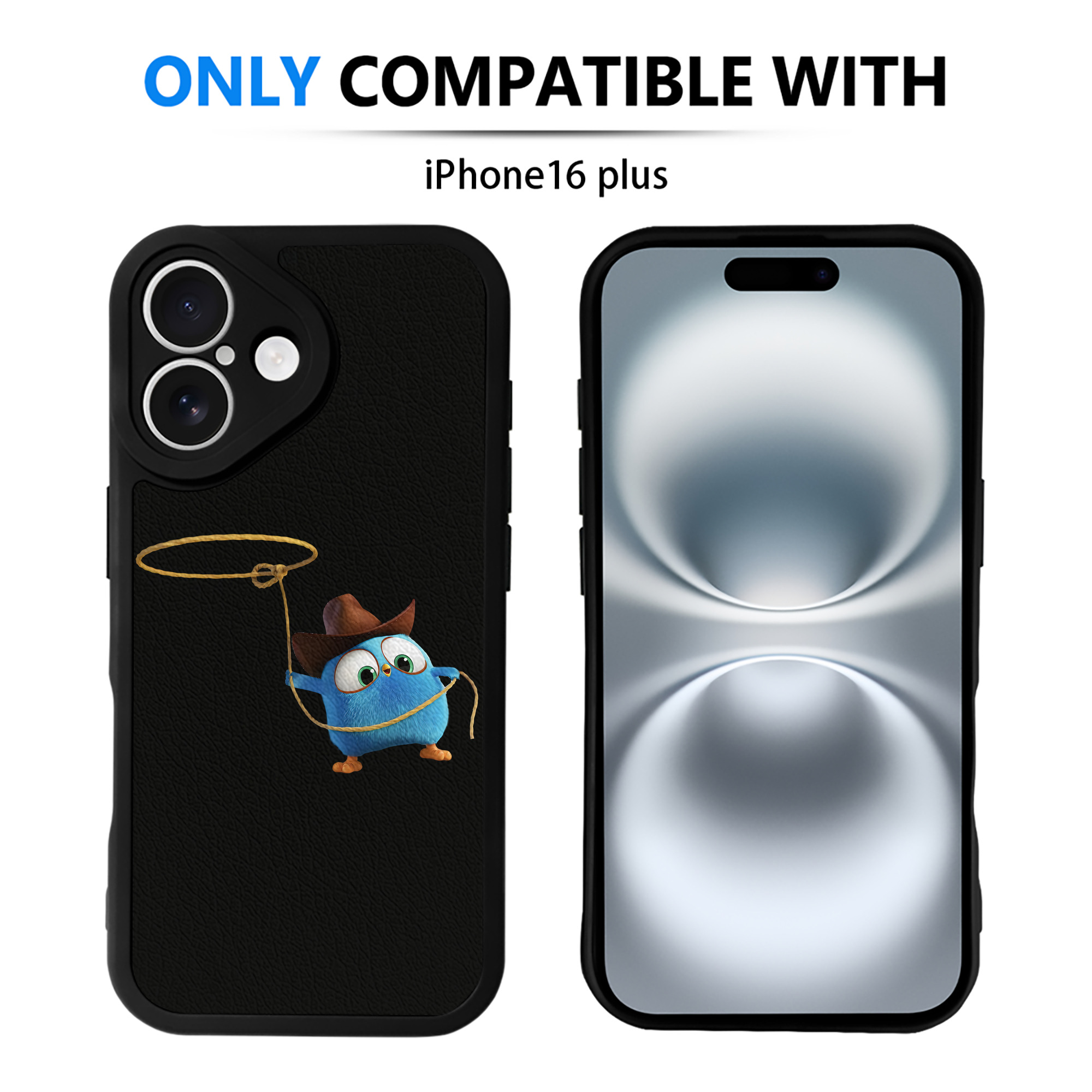 （画像用） Angry Birds アングリーバード 【iPhone 16シリーズ対応】シリコンスマホケース（レザー調） 材質：シリコン
